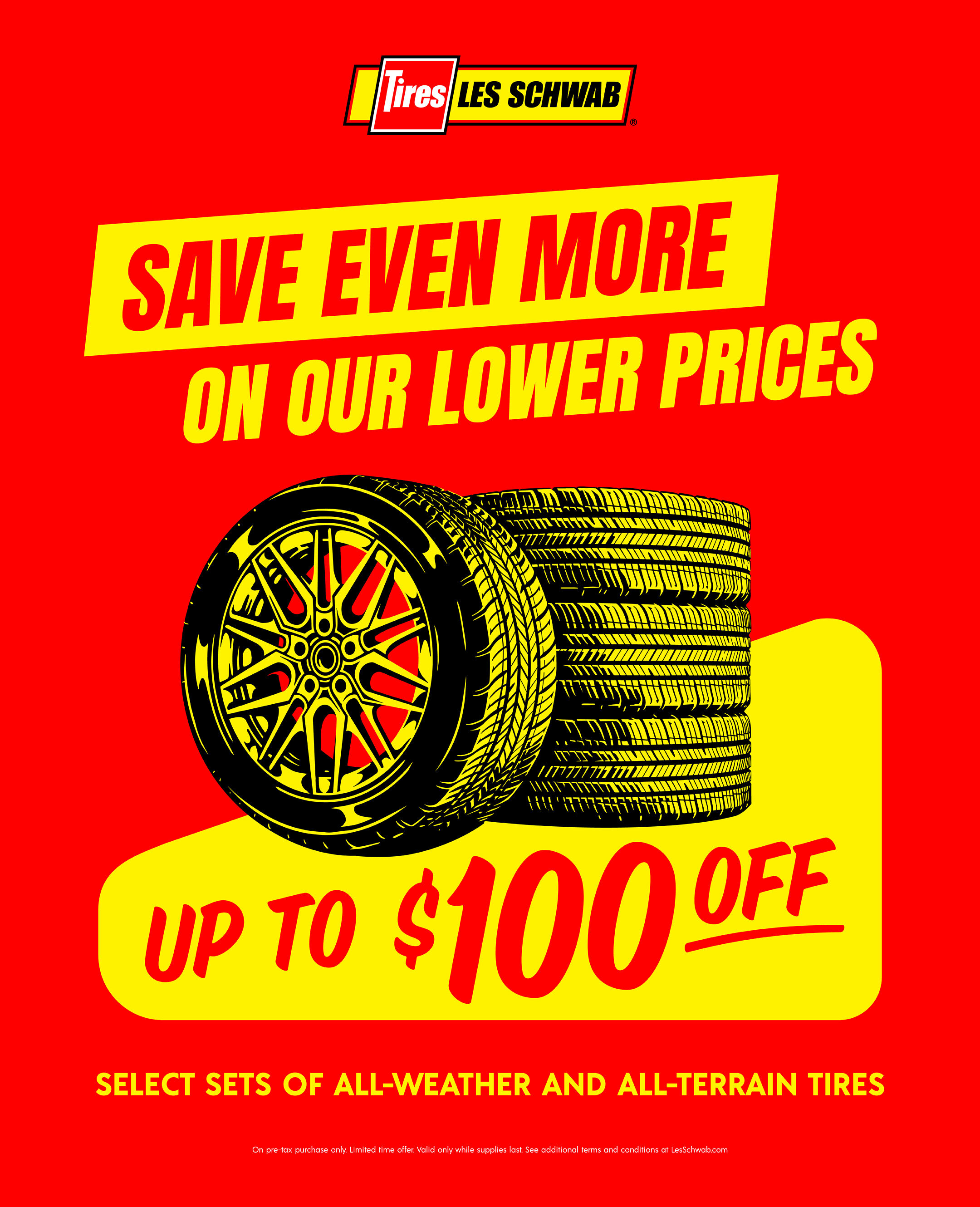 Save Even More on All-Weather and All-Terrain Tires