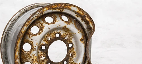 Rusty wheel