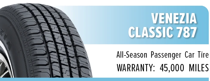 Venezia Classic 787 all-season tire benefits