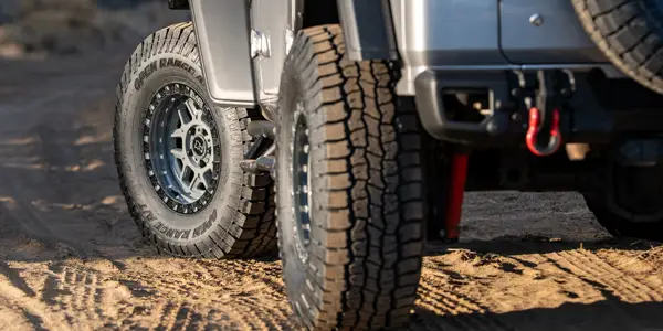 Open Range A/T Plus Tires on a Jeep Wrangler