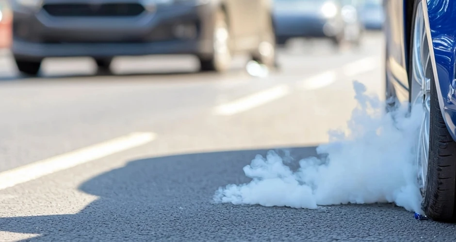 Tire bursting