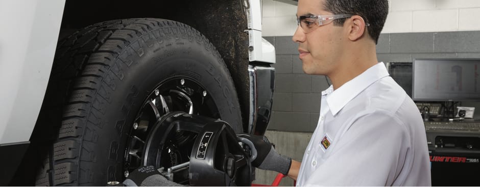 Car with summer tires installed