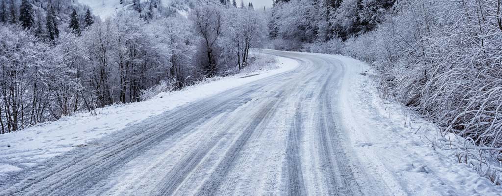 Snowy Icy road