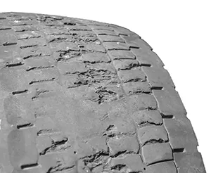 Tire tread close-up