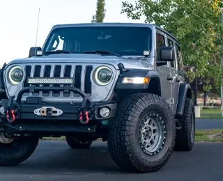 Tires on a lifted Jeep