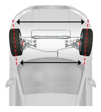 Negative toe on car